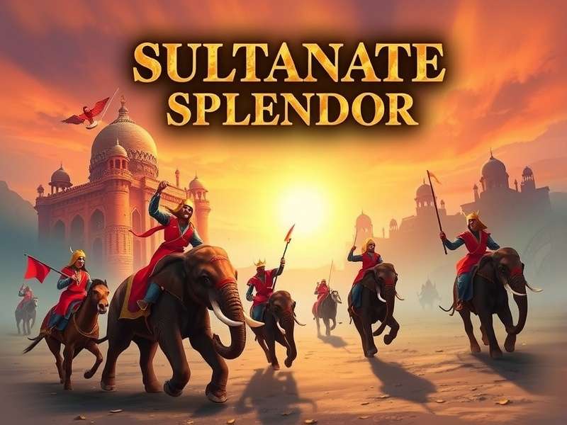 Sultanate Splendor game banner showing Mughal era architecture